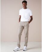 Pantalon chino slim Porths à carreaux beige