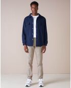 Pantalon chino slim Porths à carreaux beige