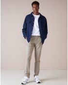 Pantalon chino slim Porths à carreaux beige