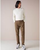 Pantalon chino slim Porths à carreaux marron