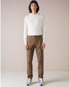 Pantalon chino slim Porths à carreaux marron