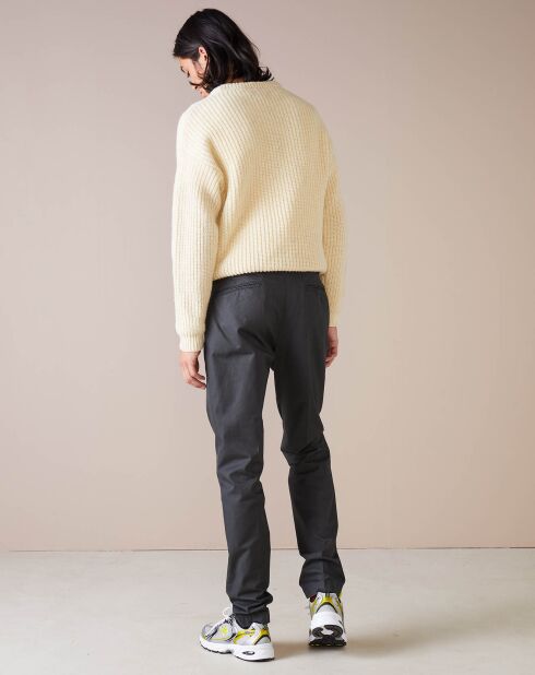 Pantalon chino slim Porths anthracite