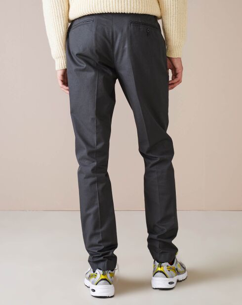 Pantalon chino slim Porths anthracite