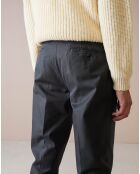 Pantalon chino slim Porths anthracite