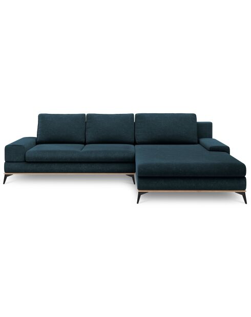 Canapé d'angle droit convertible avec coffre de rangement planet 5 places pétrole - 315x212x87 cm