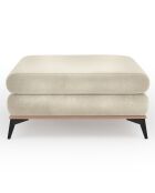 Pouf velours astre beige - 106x78x44 cm