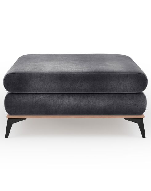 Pouf velours astre gris foncé - 106x78x44 cm