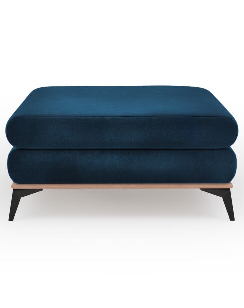 Pouf velours astre bleu roi - 106x78x44 cm