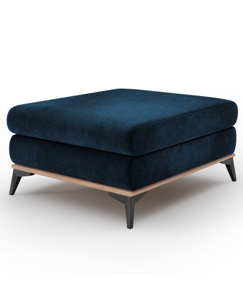 Pouf velours astre bleu roi - 106x78x44 cm