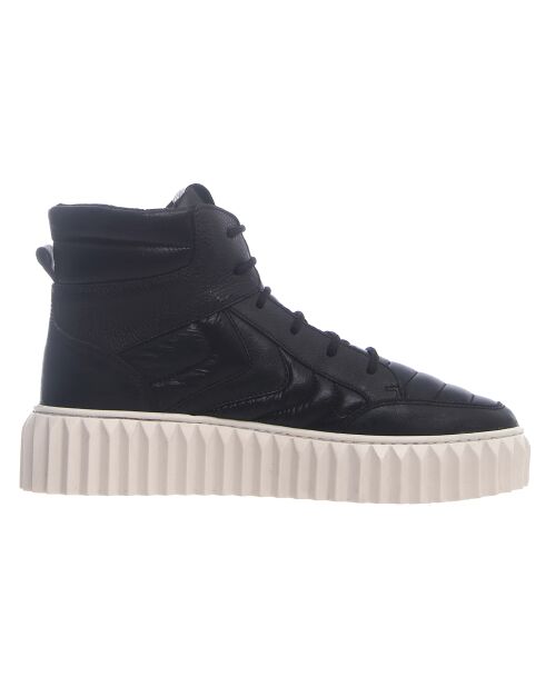 Baskets en Cuir Flam noires