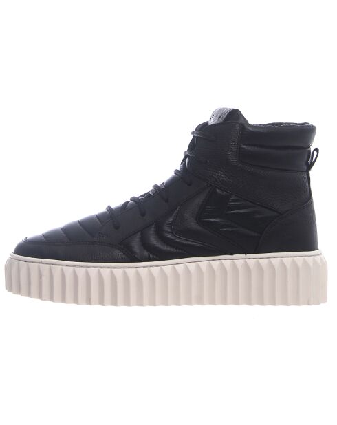 Baskets en Cuir Flam noires