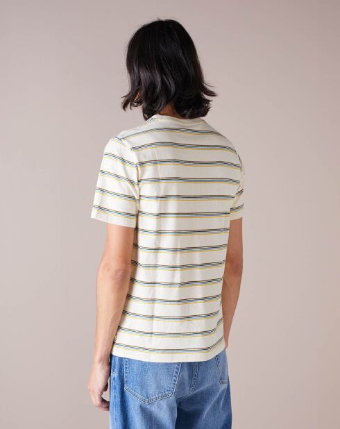T-Shirt Vinzo à rayures écru