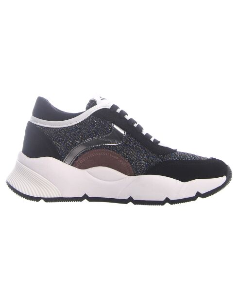 Baskets en Cuir Moon bleues