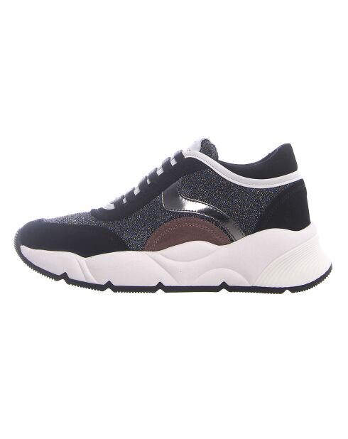 Baskets en Cuir Moon bleues