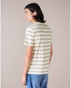 T-Shirt Vinzo à rayures écru
