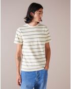 T-Shirt Vinzo à rayures écru
