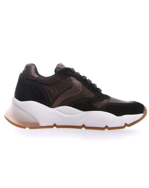 Baskets en Cuir & Velours de Cuir Sheel militaire