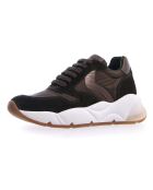 Baskets en Cuir & Velours de Cuir Sheel militaire