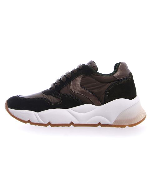 Baskets en Cuir & Velours de Cuir Sheel militaire