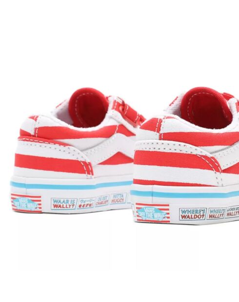 Old Skool Where'S Waldo weiß/rot/blaue Sneakers