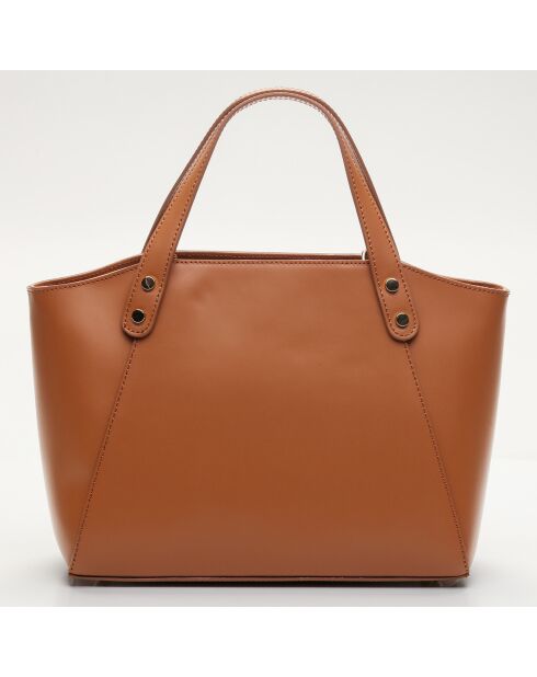 Sac à main en Cuir Parl camel - 18x12x6 cmcm