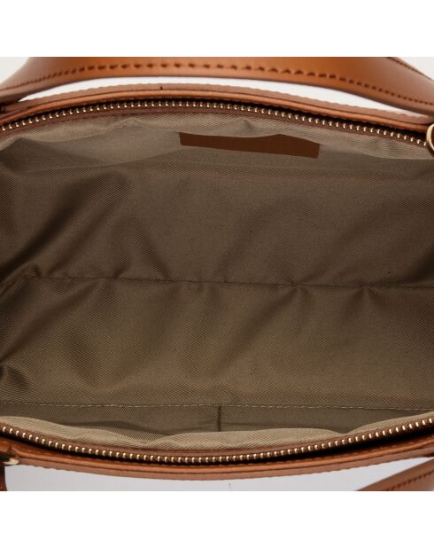 Sac à main en Cuir Parl camel - 18x12x6 cmcm