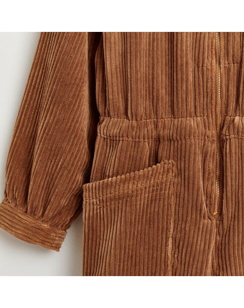 Bruine corduroy jumpsuit Pilote