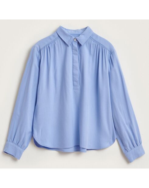 Chemise Andie ample et fluide bleu ciel