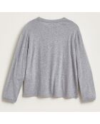 T-Shirt en Coton Avea imprimé gris