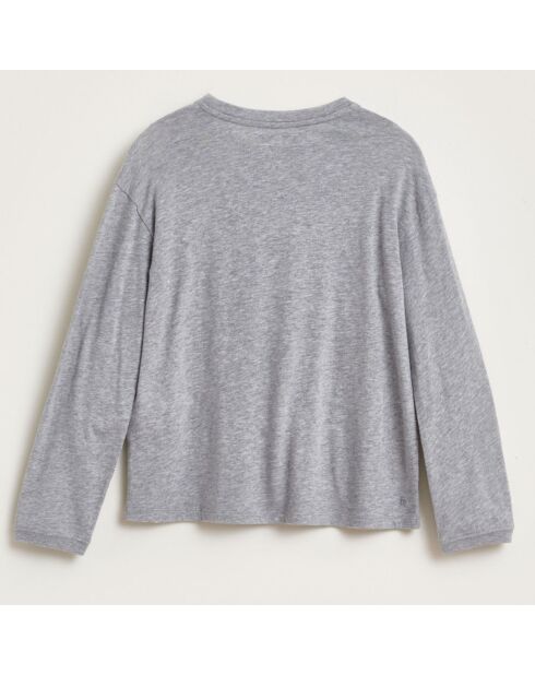 T-Shirt en Coton Avea imprimé gris