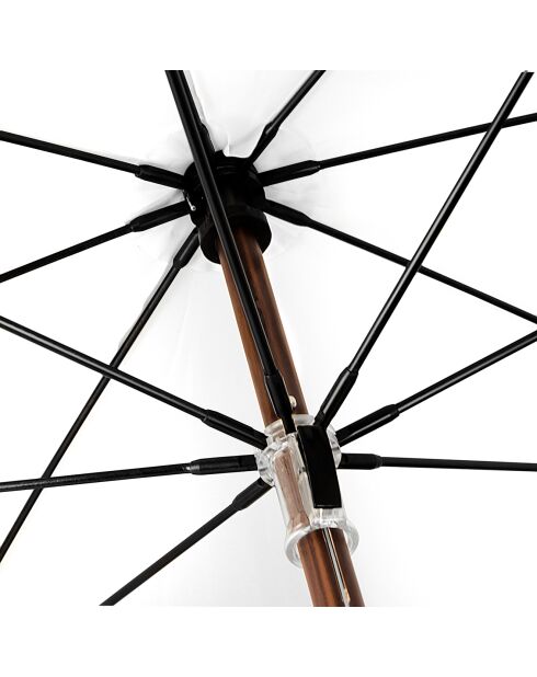 Parapluie Canne et écologique - Ouverture manuelle - Poignée en bois gris