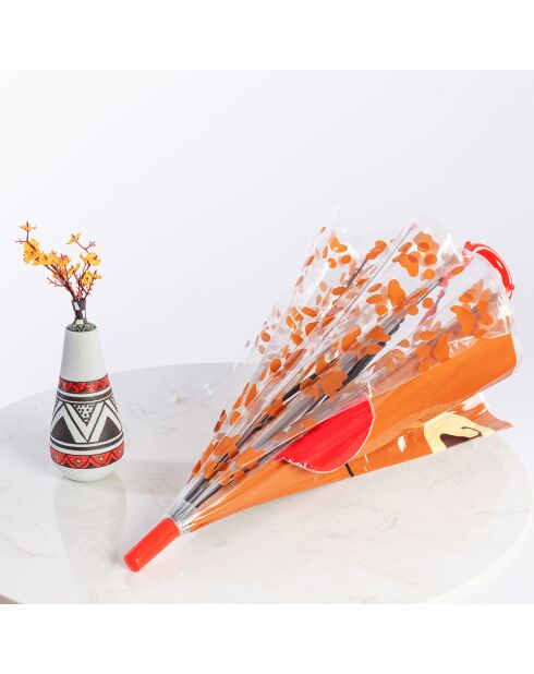 Paraguas Bell - Apertura automática - Oso naranja