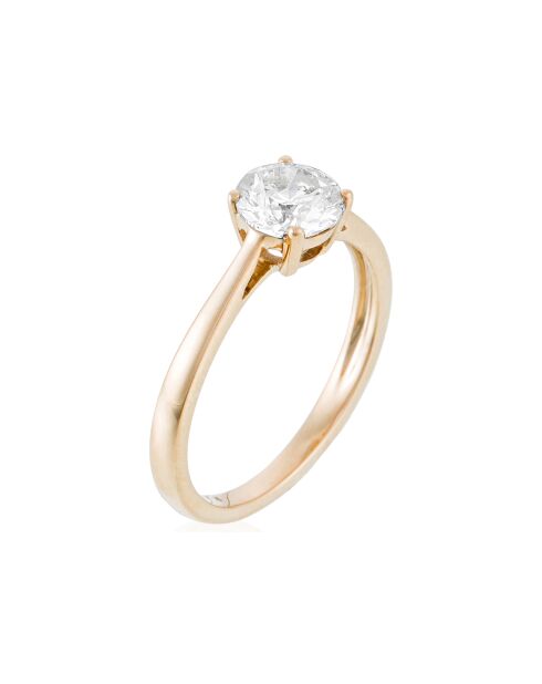 1kt geelgouden imperiale diamanten solitaire ring