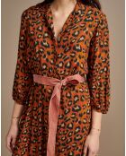Robe Armory Léopard orange