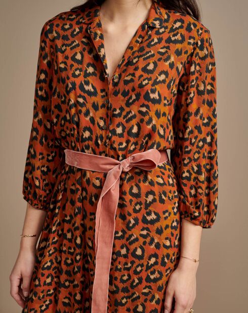 Robe Armory Léopard orange