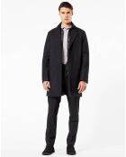 Manteau avec doudoune Top noir/gris