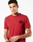 T-Shirt logo poitrine bordeaux