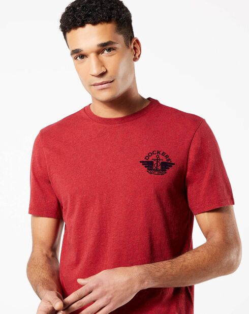 T-Shirt logo poitrine bordeaux