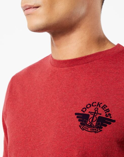 T-Shirt logo poitrine bordeaux