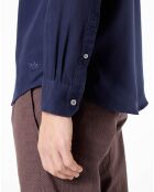 Chemise Alpha Spread Collar bleu foncé