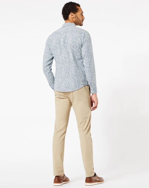 Chemise 360 Woven à fleurs bleue