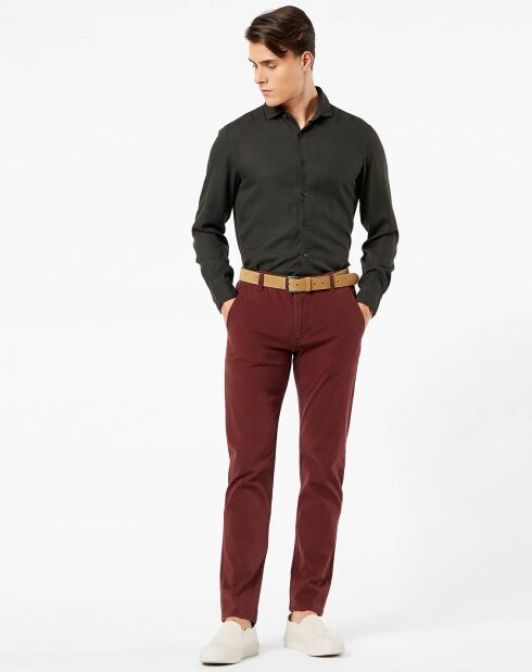 Pantalon Smart 360 Flex Alpha Skinny bordeaux