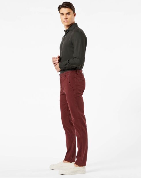 Pantalon Smart 360 Flex Alpha Skinny bordeaux