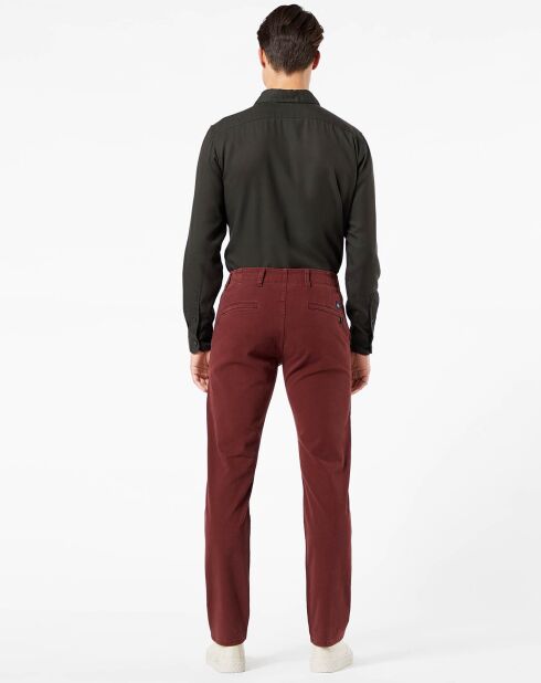 Pantalon Smart 360 Flex Alpha Skinny bordeaux