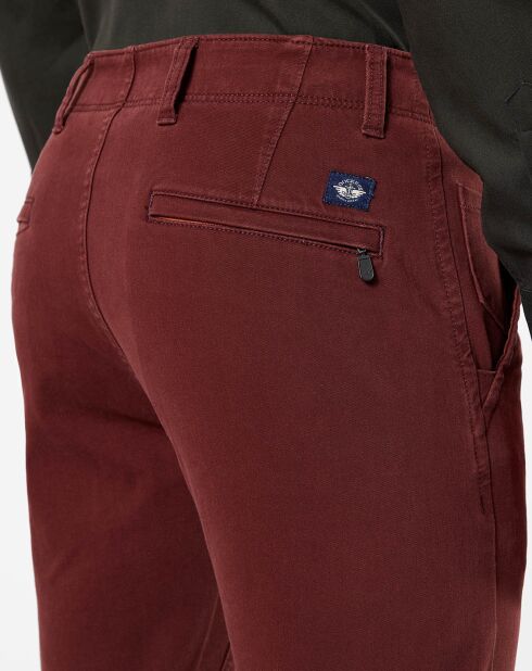 Pantalon Smart 360 Flex Alpha Skinny bordeaux