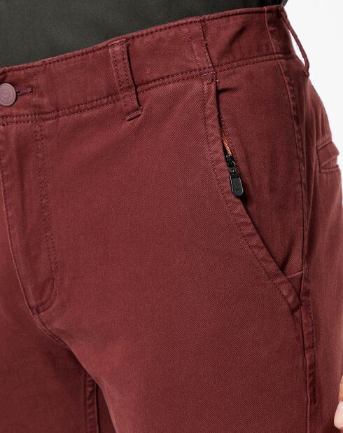 Pantalon Smart 360 Flex Alpha Skinny bordeaux