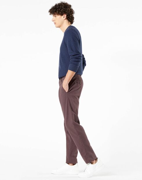 Pantalon chino Smart Supreme Flex Taper marron