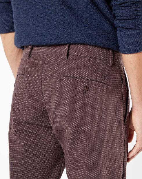 Pantalon chino Smart Supreme Flex Taper marron