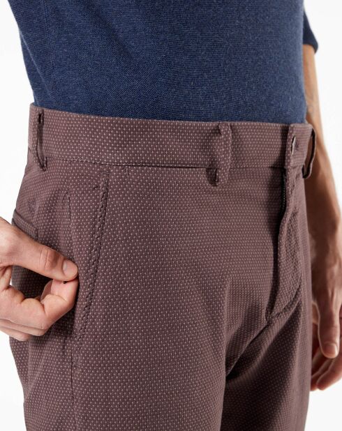 Pantalon chino Smart Supreme Flex Taper marron