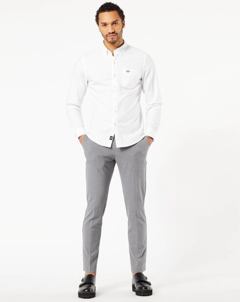 Pantalon Smart 360 Flex Trouser Slim Fit à rayures gris